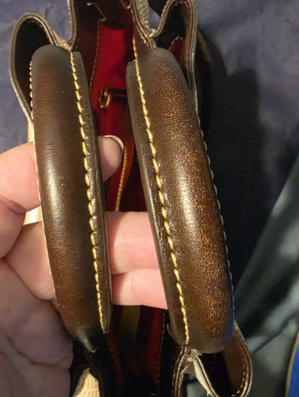 Dooney and Bourke Ostrich Satchel with Florentine Leather Wallet EUC - Picture 10 of 16